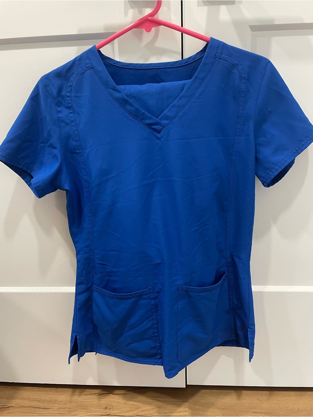 Med Couture Royal Blue V-Neck Scrub Top